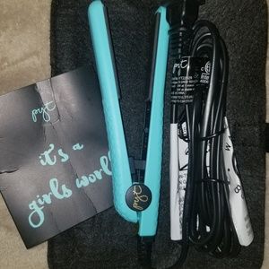 PYT Blue Ceramic Mini/Travel Hair Straightener